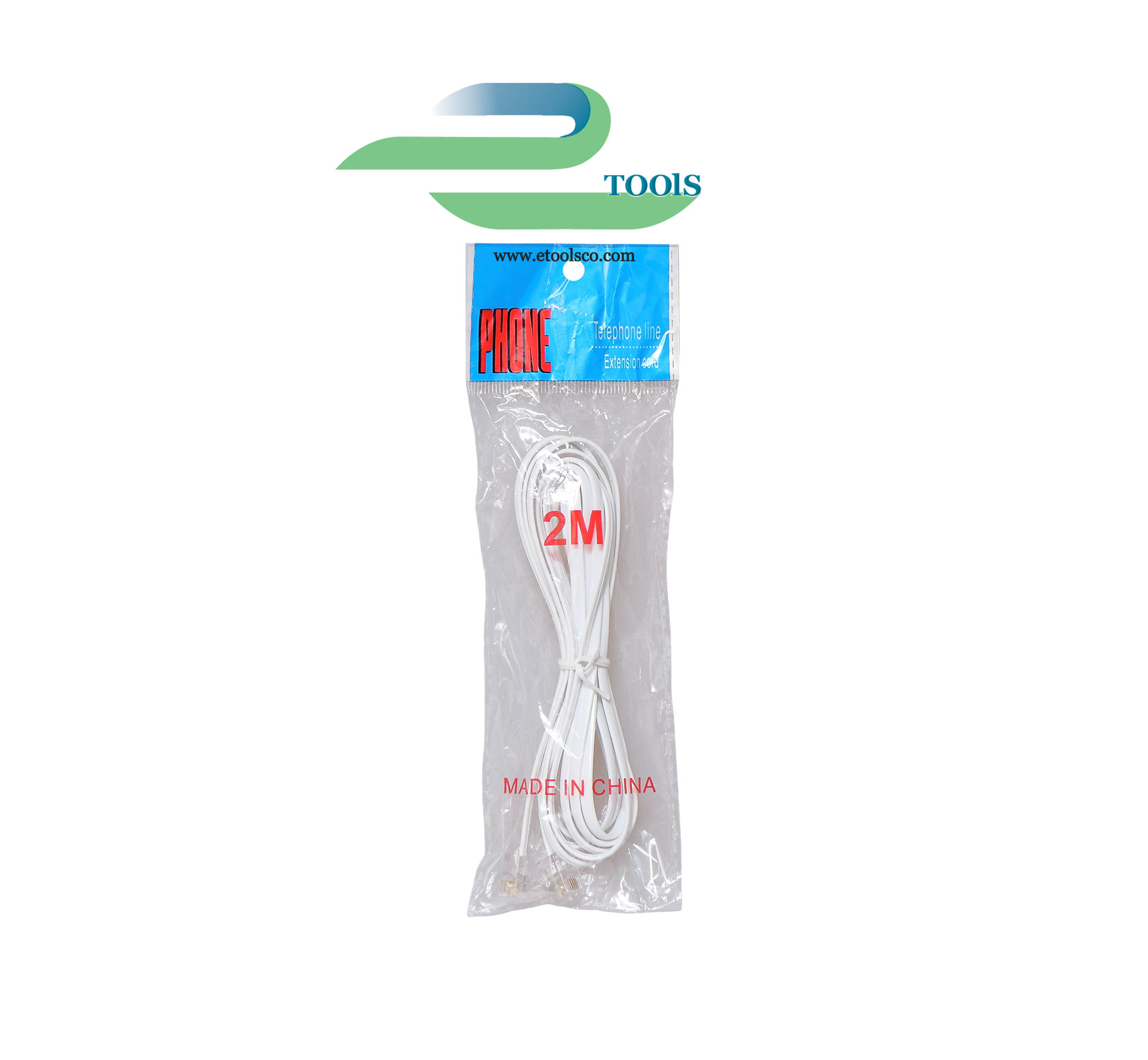 پچ کورد تلفن 2 متری RJ12